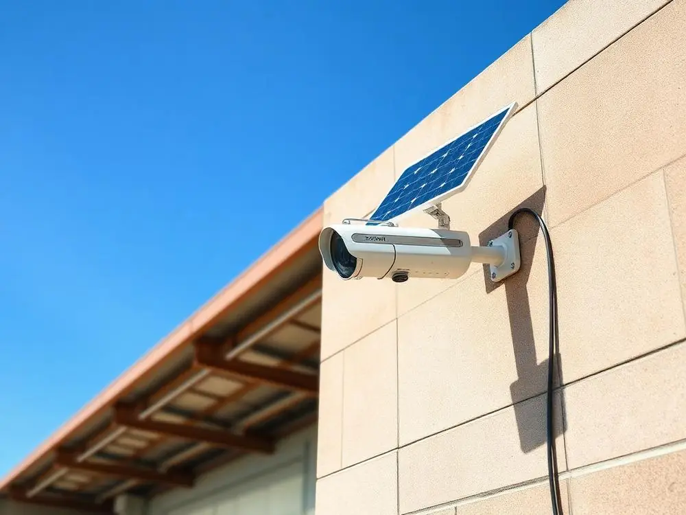 Câmera solar em Galpões